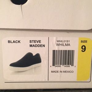 Steve Madden Black Slip On Sneakers Size 9